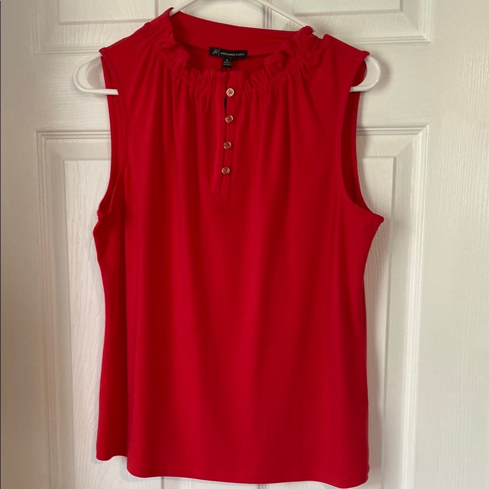 Adrianna Papell Red Sleeveless blouse
